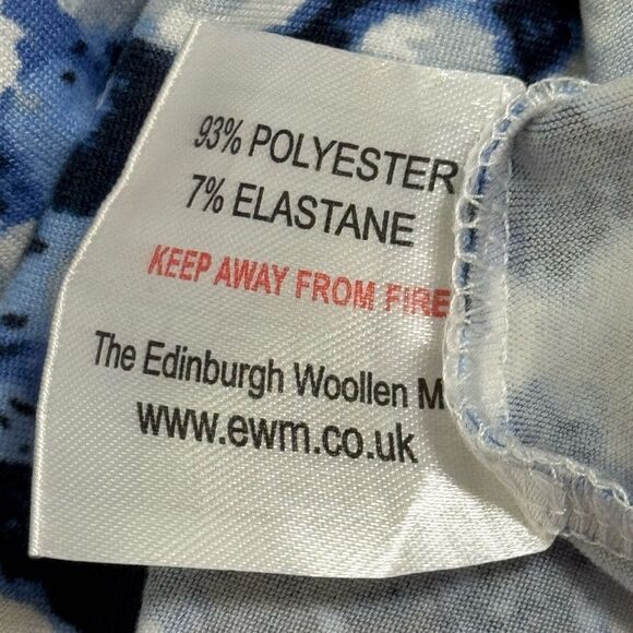 Isle Loungewear Top Abstract Blue and White Long Sleeve Top - Picture 4 of 8